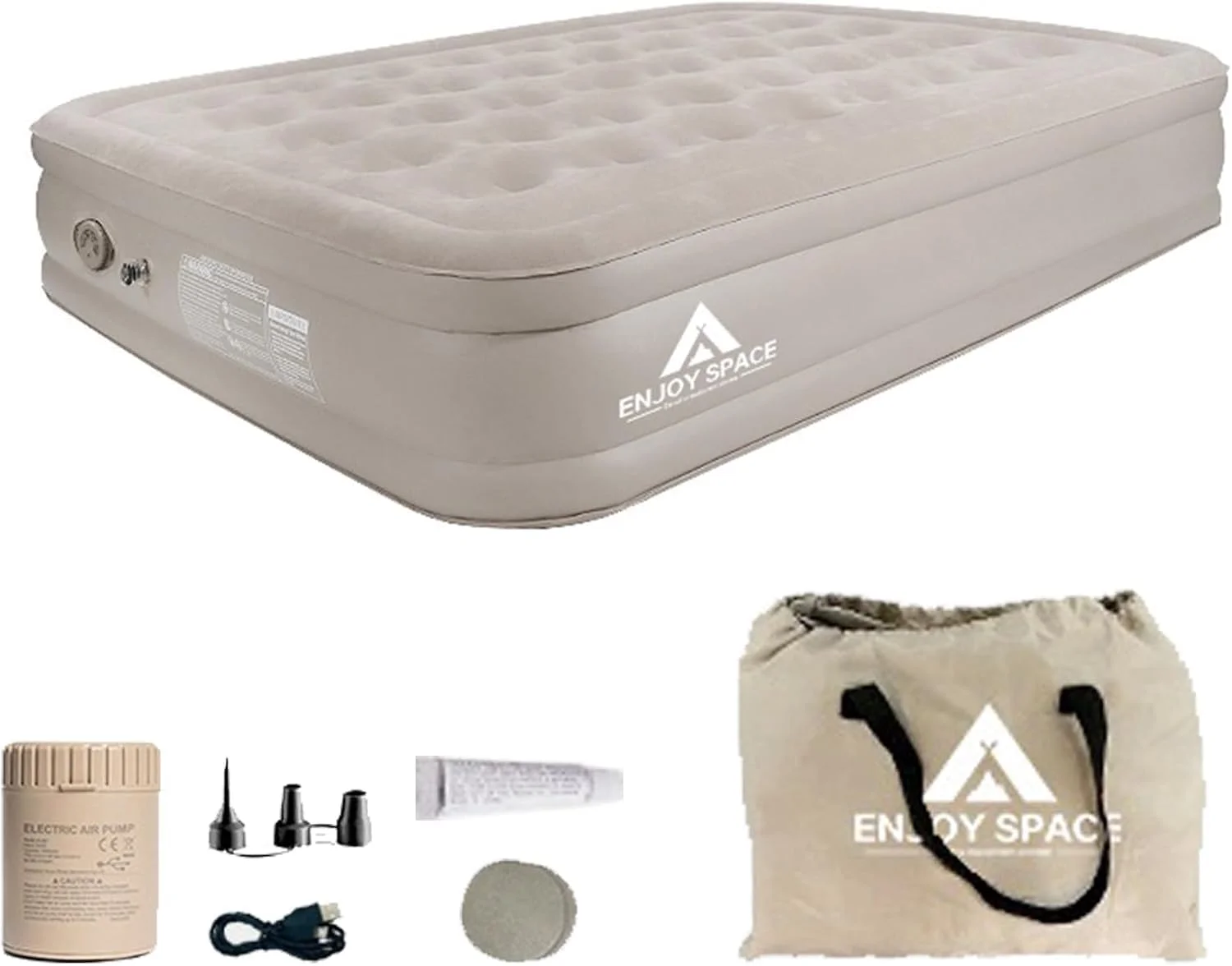 Air Bed Mattress with Built-in Electric Pump double size, Inflatable Air Mattress Sleeping Pad, Portable Roll Up type bed, Outdoor Mat for Tent Camping Car Truck (Double/3layers) Air Bed Mattress with Built-in Electric Pump double size, Inflatable Air Mattress Sleeping Pad, Portable Roll Up type bed, Outdoor Mat for Tent Camping Car Truck (Double/3layers)