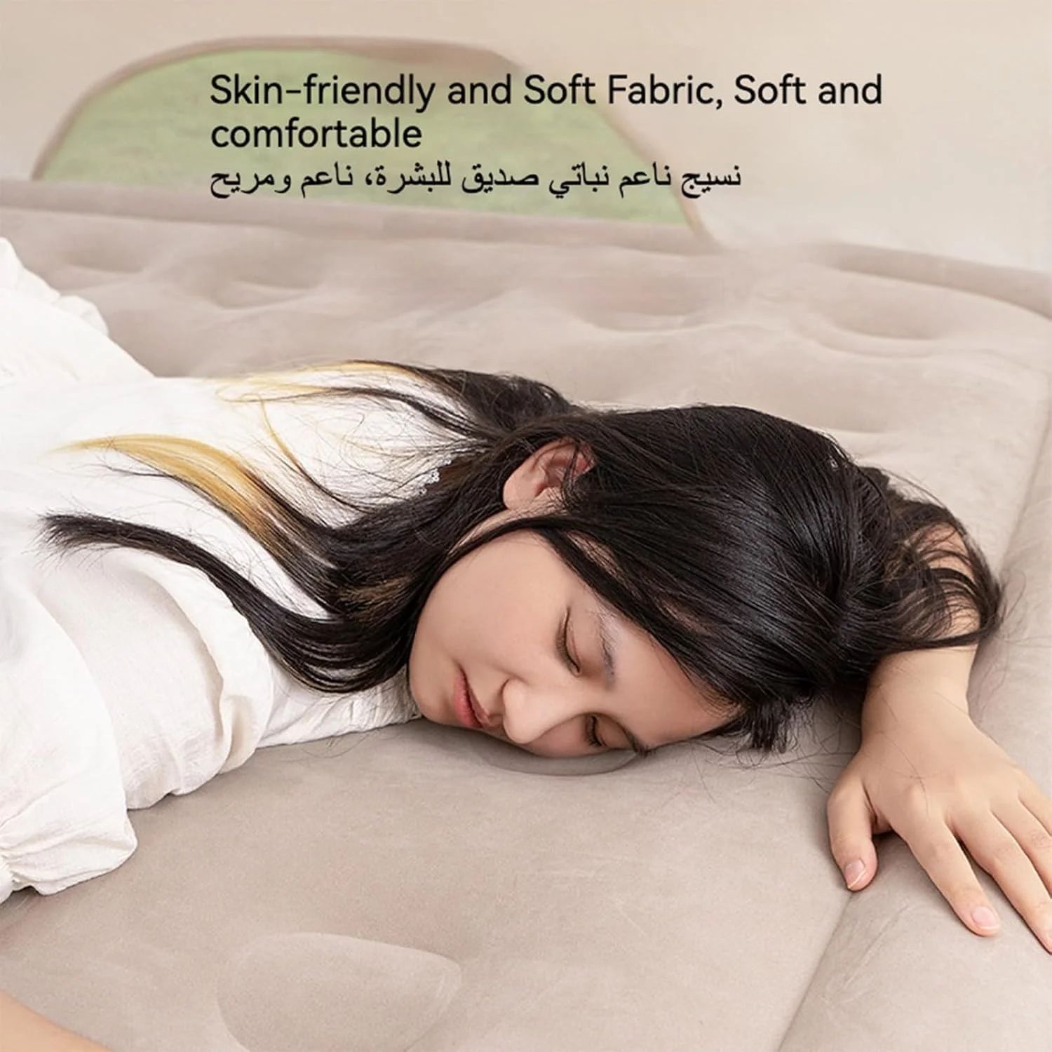 تخت بادی اتوماتیک سریع، تخت خواب بادی مبل بادی قابل حمل خانگی، تشک بادی ضد آب کمپینگ در فضای باز، تشک بادی پمپ برقی یکپارچه برای کمپینگ در چادر، ماشین و کامیون