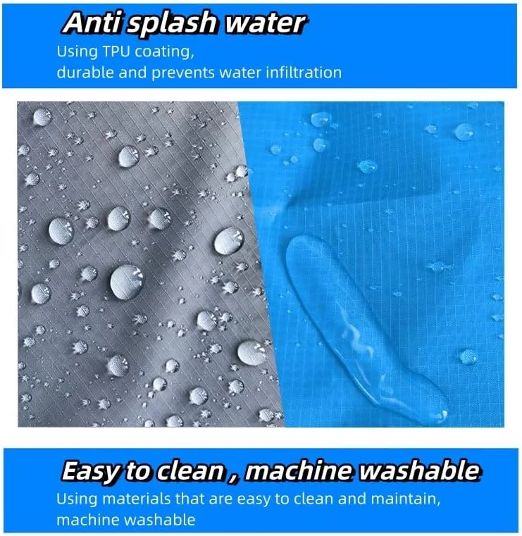 Large Sand Free Beach Mat, Camping Mat, Water Resistant Picnic Blanket, 210x200cm, Foldable, with Carry Bag, 4 Stakes, Hook, For Outdoor Activities (blue gray)