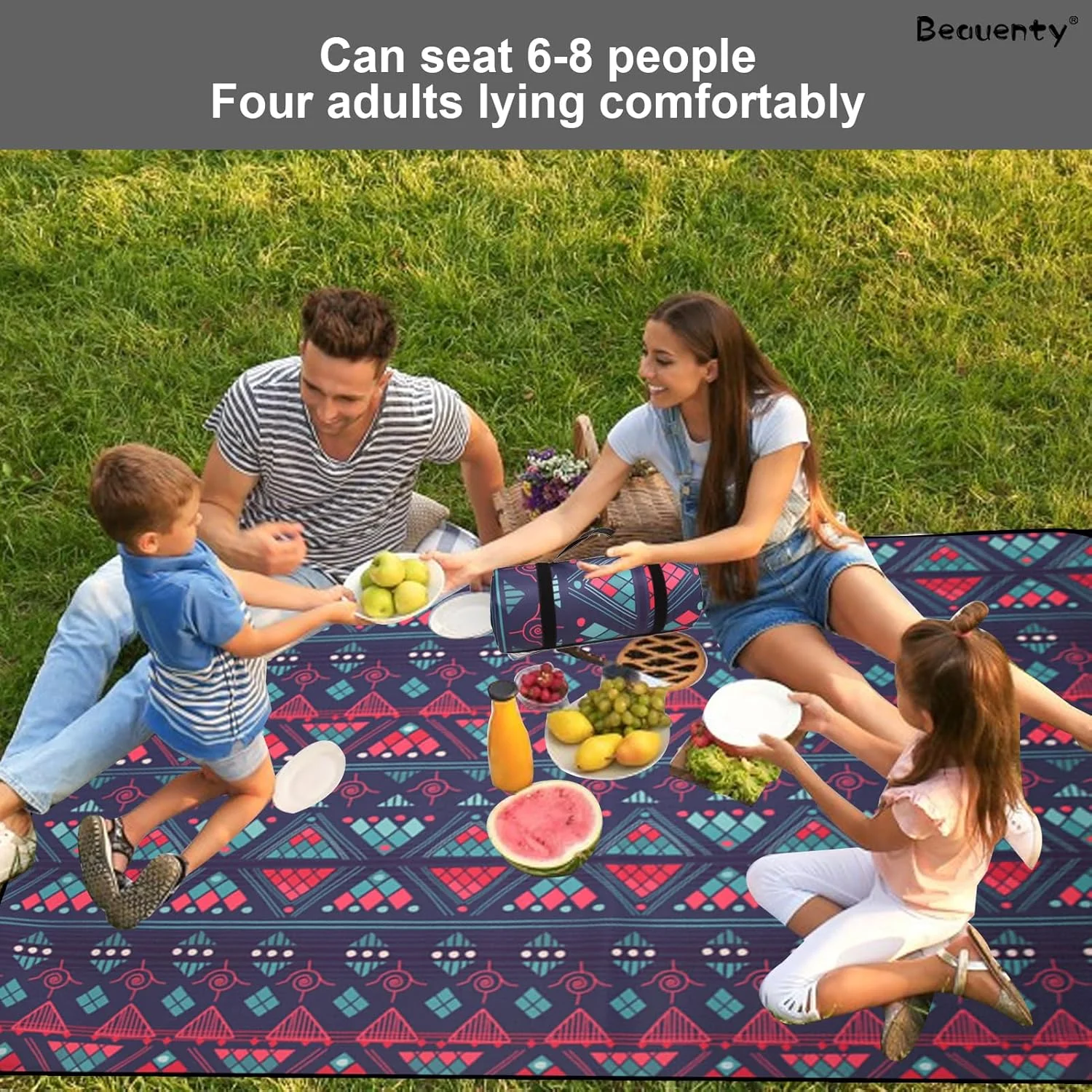 زیرانداز پیک نیک فضای باز Beauenty، 200 * 200 سانتی متر، ضد آب، مناسب کمپینگ، سبک وزن، بزرگ، مناسب ساحل (بنفش) زیرانداز پیک نیک فضای باز Beauenty، 200 * 200 سانتی متر، ضد آب، مناسب کمپینگ، سبک وزن، بزرگ، مناسب ساحل (بنفش)