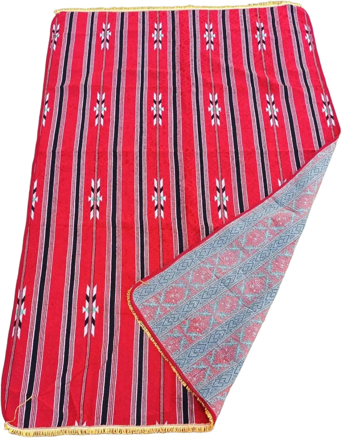 Alsaqer Traditional Arabic Outdoor Carpet | Sadu Mat Foldable (1.8x2.5 Mtr) | Majlis Carpet | Camping Mat | Picnic Mat Multicolour Alsaqer Traditional Arabic Outdoor Carpet | Sadu Mat Foldable (1.8x2.5 Mtr) | Majlis Carpet | Camping Mat | Picnic Mat Multicolour