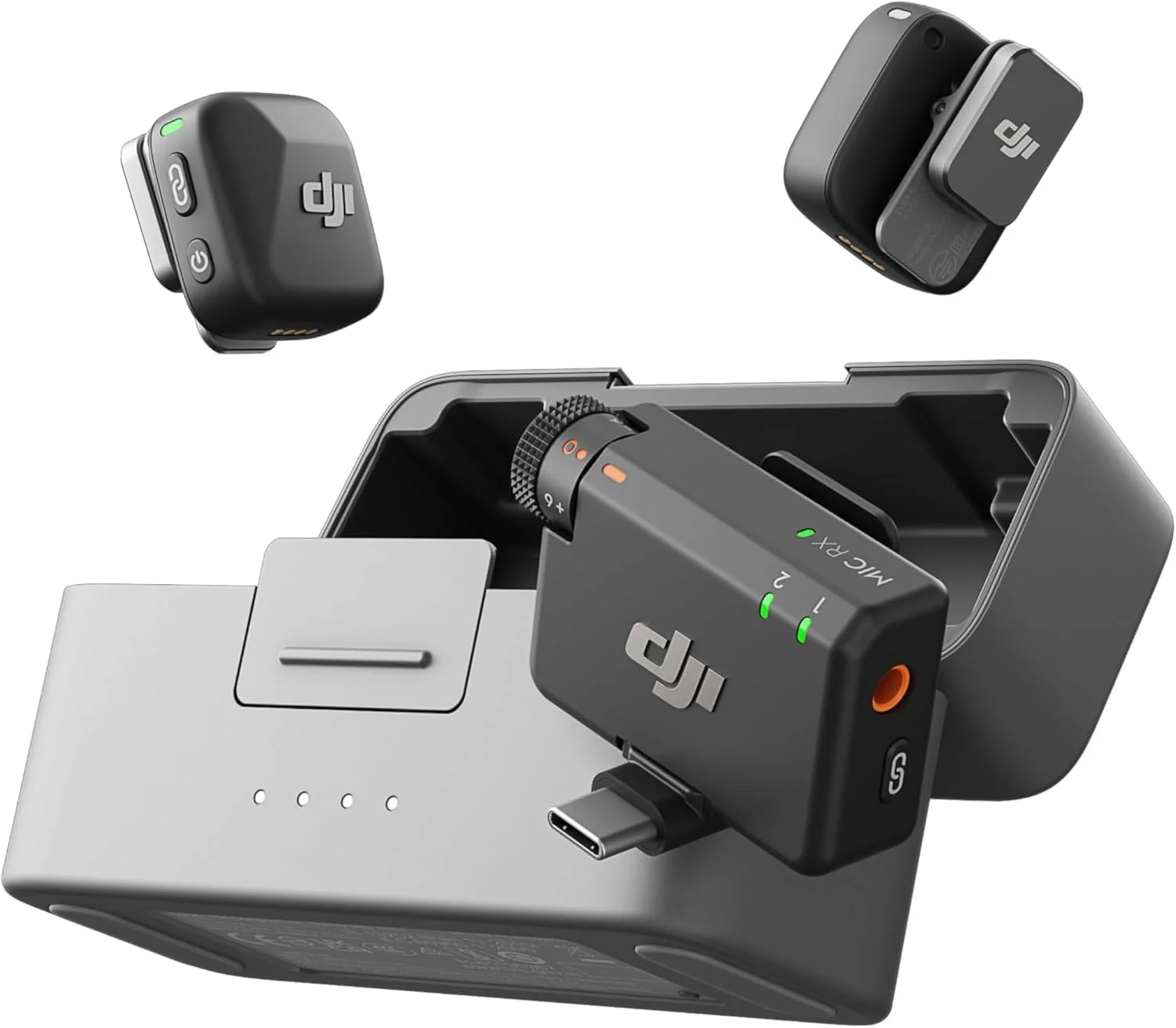 میکروفون DJI Mic Mini (شامل 2 فرستنده + 1 گیرنده + جعبه شارژ)، فوق سبک، صدای HQ، 48 ساعت استفاده، حذف نویز، محدود (Mic Mini (شامل 2 فرستنده + 1 گیرنده + جعبه شارژ)) میکروفون DJI Mic Mini (شامل 2 فرستنده + 1 گیرنده + جعبه شارژ)، فوق سبک، صدای HQ، 48 ساعت استفاده، حذف نویز، محدود (Mic Mini (شامل 2 فرستنده + 1 گیرنده + جعبه شارژ))