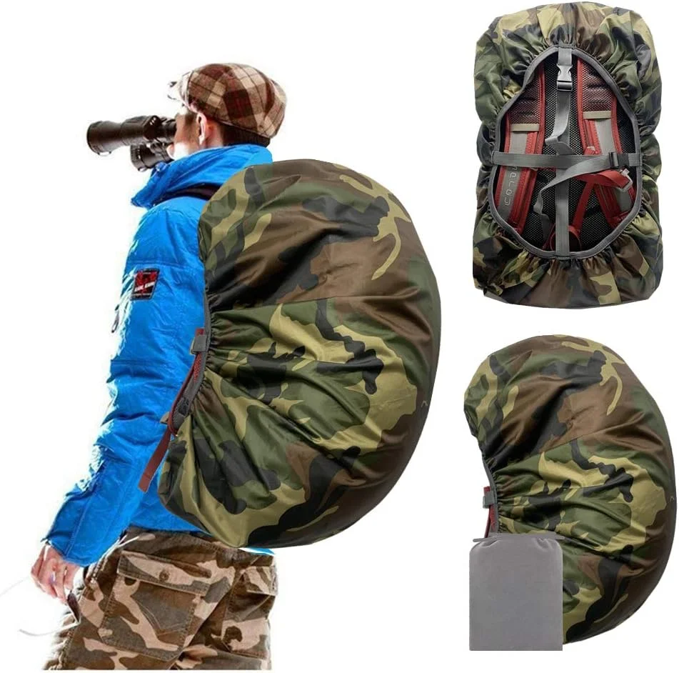 Joy Walker Waterproof Backpack Rain Cover, 8000mm Waterproof Level, Upgraded Anti-Slip Cross Buckle Straps, Four Strengthened Layers for Hiking Camping Traveling