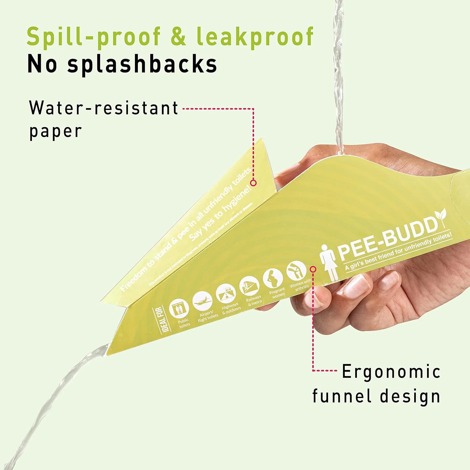 PeeBuddy Funnels Portable Female Urination Device | Disposable Female Urinal Funnel | Travel, Camping, Hiking and Outdoor Activities | Discreet and Compact Stand and Pee Funnel for Women, Girls PeeBuddy Funnels Portable Female Urination Device | Disposable Female Urinal Funnel | Travel, Camping, Hiking and Outdoor Activities | Discreet and Compact Stand and Pee Funnel for Women, Girls