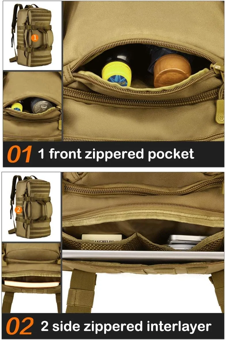 CREATOR 60L Tactical Backpack Molle Travel Luggage Bags Camping Daypack Duffle Bag CREATOR 60L Tactical Backpack Molle Travel Luggage Bags Camping Daypack Duffle Bag