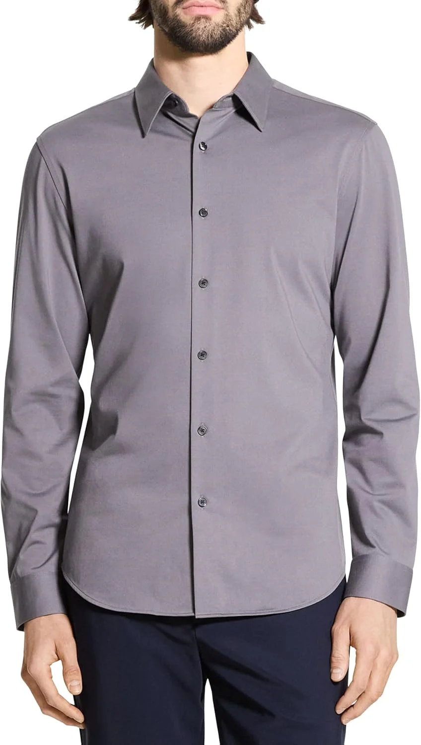 Theory mens Sylvain Shirt in Structure Knit Sylvain Shirt in Structure Knit