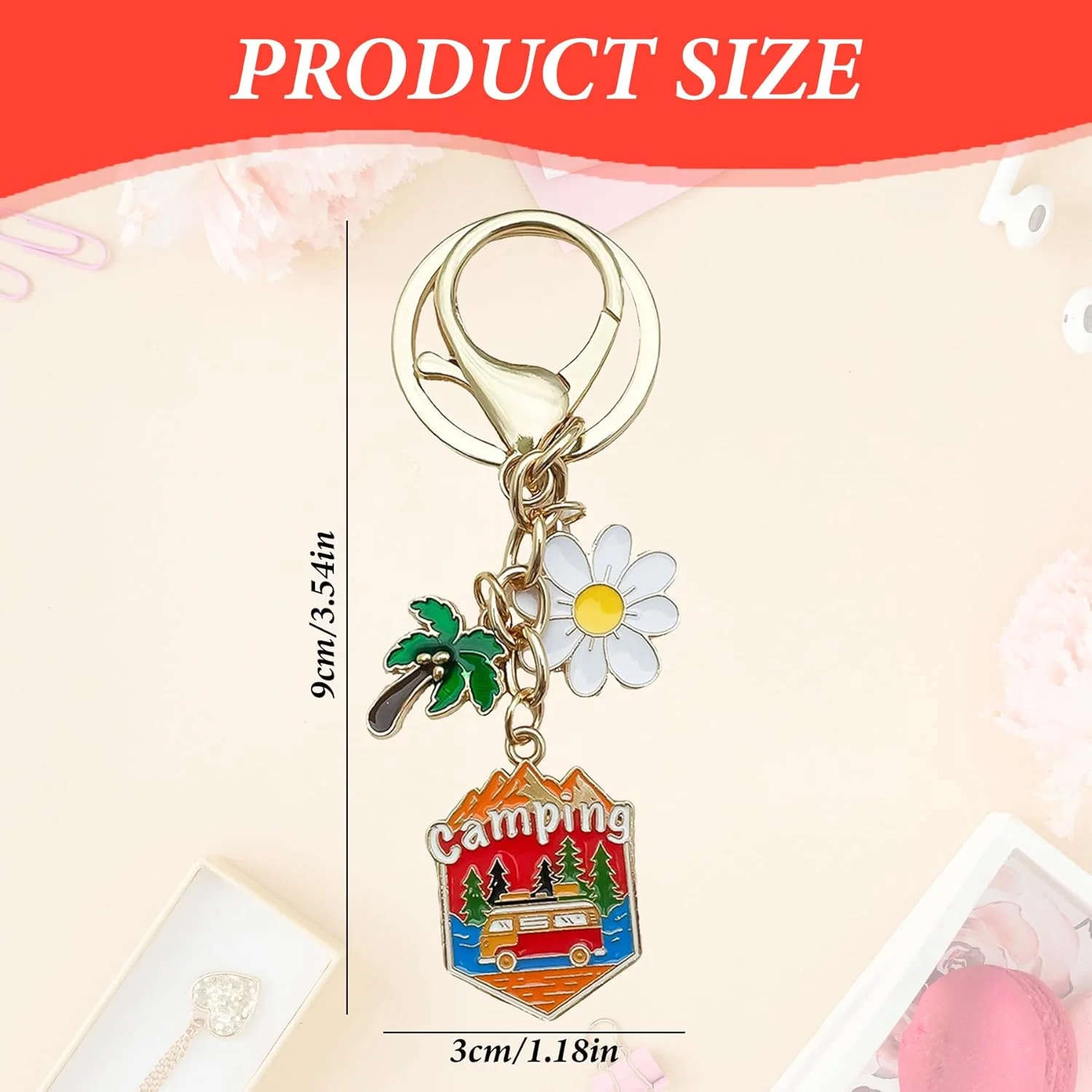 جاکلیدی کمپر ون Wasise - لوازم جانبی کمپر ون، هدیه کمپینگ برای خانم ها، جاکلیدی موتور هوم، هدیه برای صاحبان کمپر ون، هدیه فضای باز، هدیه کمپینگ خنده دار، لوازم جانبی سفر خنده دار