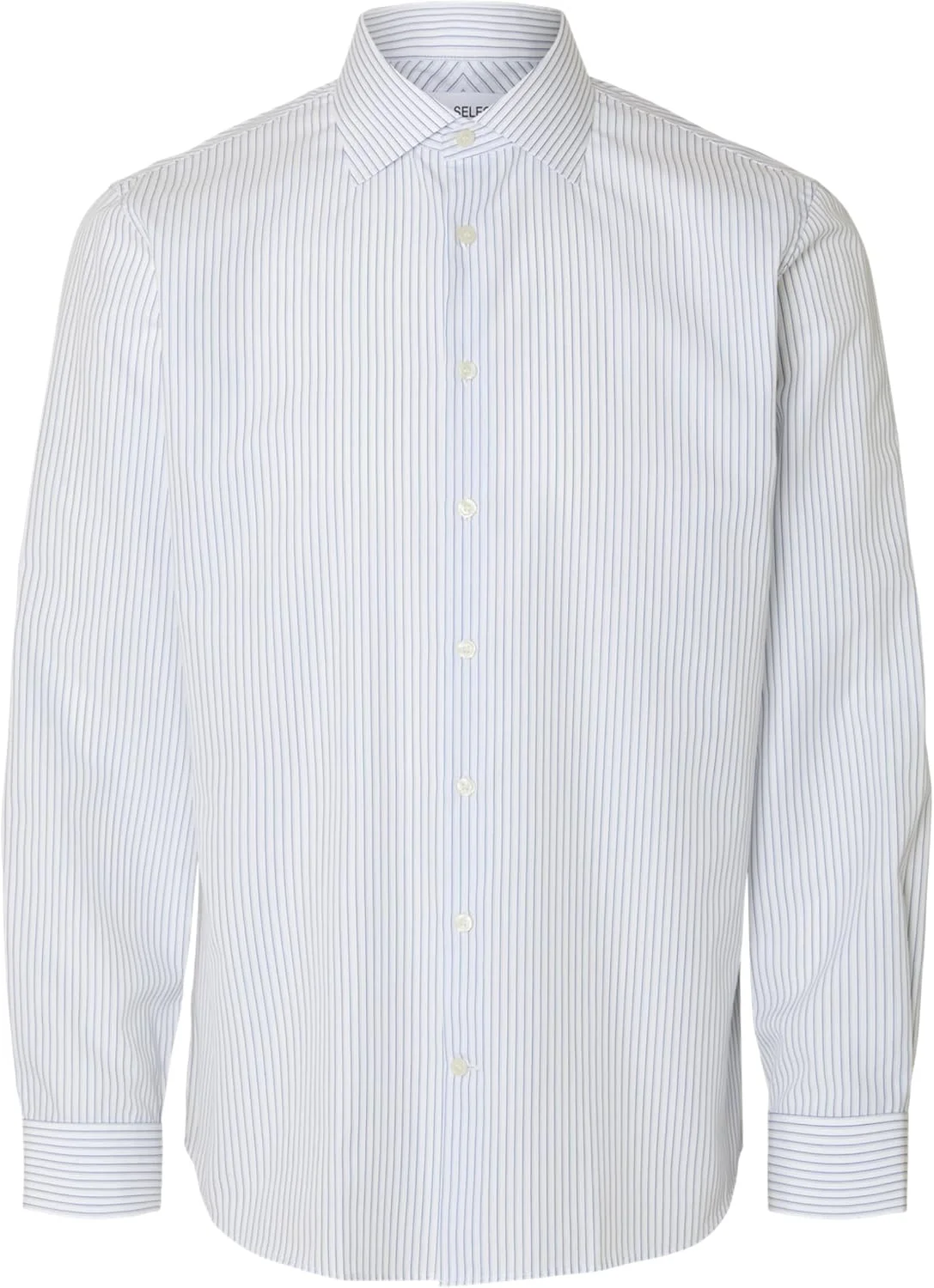 Slhslim-Lux Poplin Mix Shirt Ls Noos