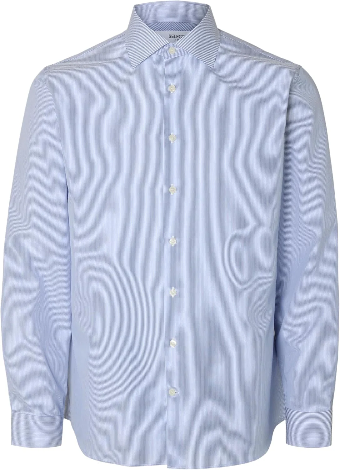 Slhslim-Lux Poplin Mix Shirt Ls Noos