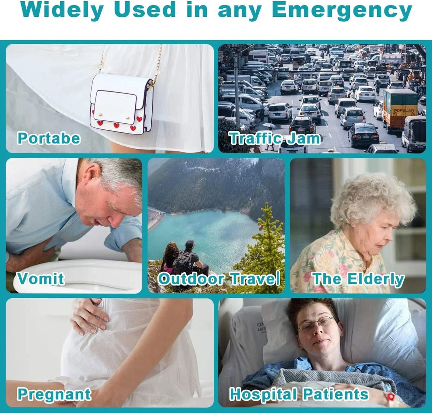 SYOSI Emergency Disposable Bags, 700ML Camping Pee Bags Unisex Bag Vomit Bag for Travel Traffic Jam Portable Toilet Bag for Men Women Kids 8 Pack SYOSI Emergency Disposable Bags, 700ML Camping Pee Bags Unisex Bag Vomit Bag for Travel Traffic Jam Portable Toilet Bag for Men Women Kids 8 Pack