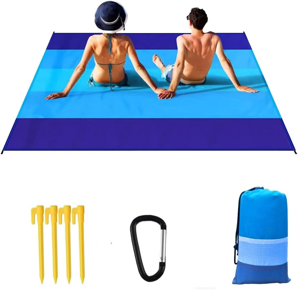 Eacam Beach Blanket, Waterproof Sandproof Beach Mat for Adults Quick Drying Outdoor Picnic Mat Beach Accessories for Travel, Camping, Hiking,210x200cm