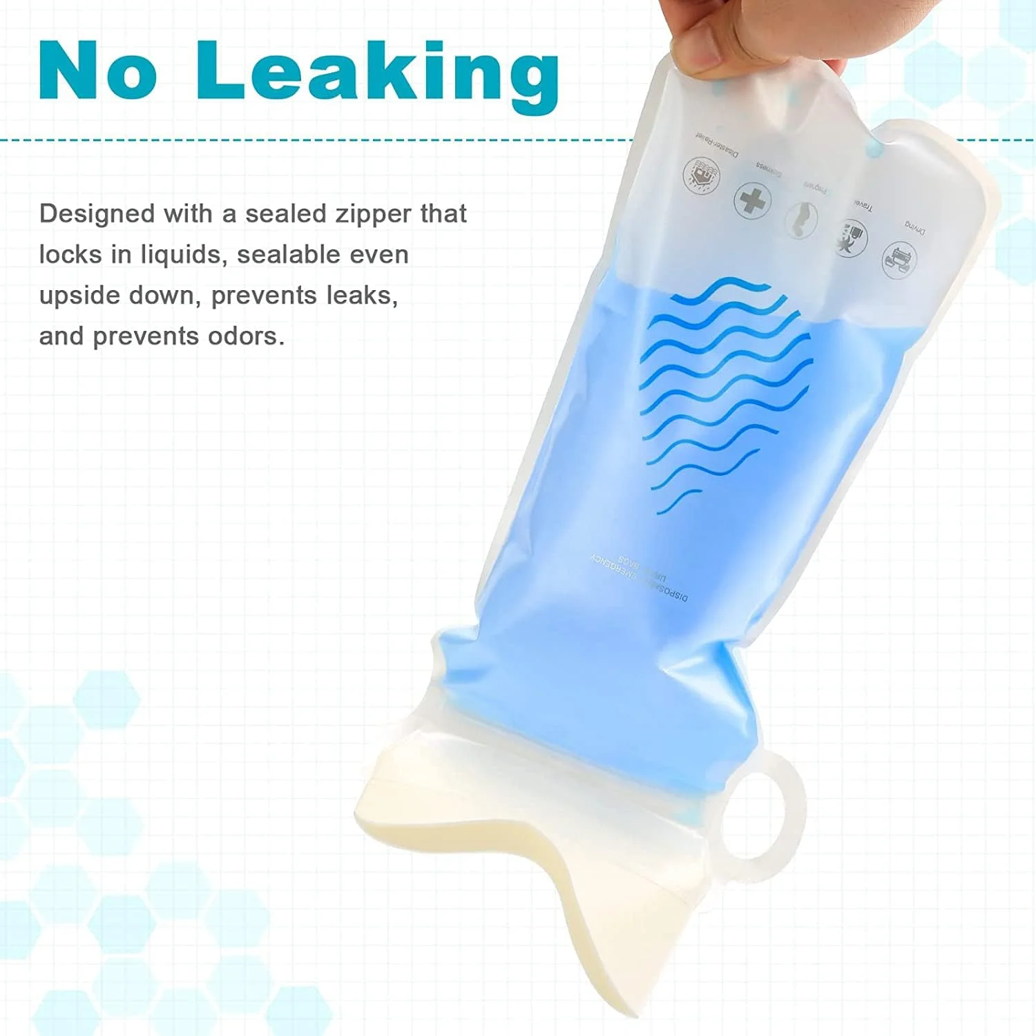 SYOSI Emergency Disposable Bags, 700ML Camping Pee Bags Unisex Bag Vomit Bag for Travel Traffic Jam Portable Toilet Bag for Men Women Kids 8 Pack SYOSI Emergency Disposable Bags, 700ML Camping Pee Bags Unisex Bag Vomit Bag for Travel Traffic Jam Portable Toilet Bag for Men Women Kids 8 Pack