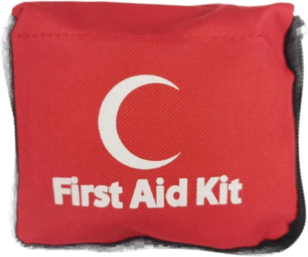 YU WELL Portable First Aid Kit Pouch With 13 Pieces Lightweight Small Emergency Bag Survival Kit For Emergencies At Home Outdoors Travel Car Camping Workplace Hiking And Survival 10X10X10Cm Red 14321