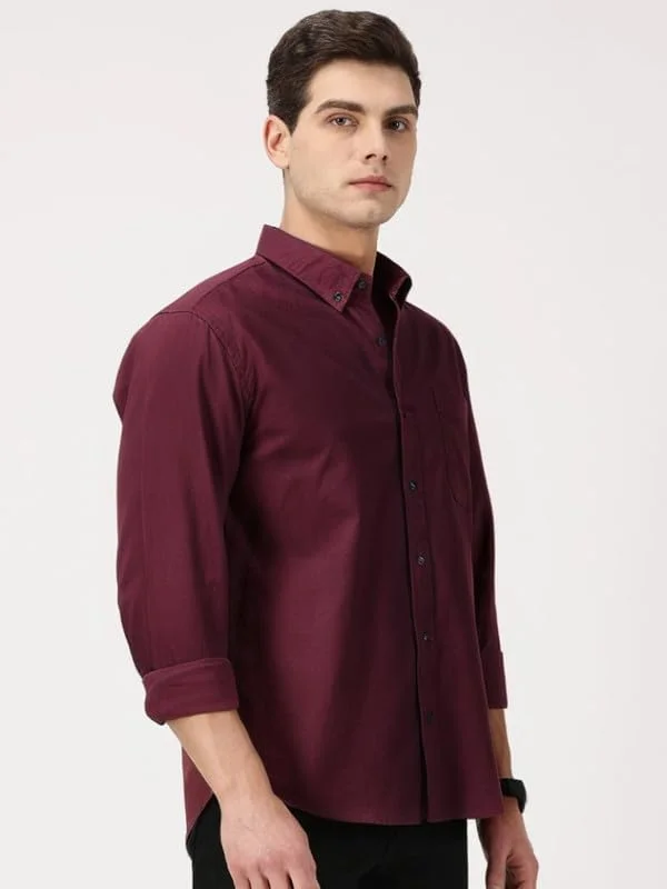 RSO Outfits Men's Solid Cotton Oxford Shirt RSO Outfits Men's Solid Cotton Oxford Shirt
