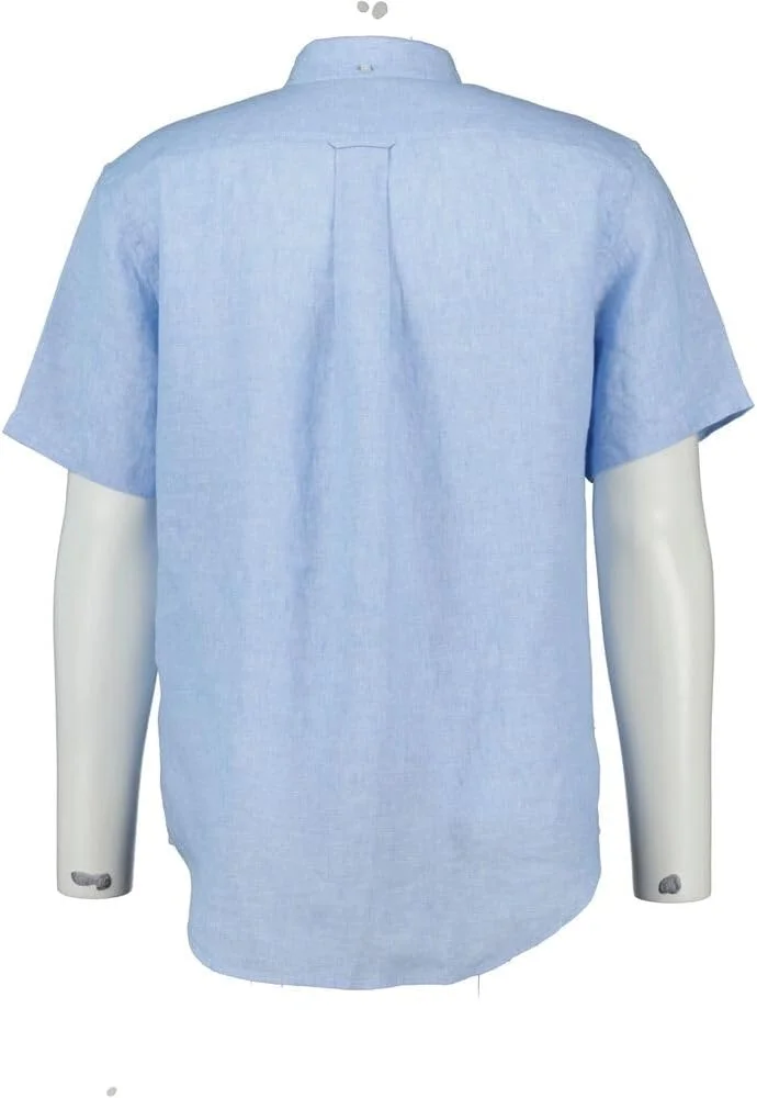 پیراهن آستین کوتاه لینن مردانه Gant مدل Regular Fit - 3250077-Gan_468-Gan-Blue پیراهن آستین کوتاه لینن مردانه Gant مدل Regular Fit - 3250077-Gan_468-Gan-Blue