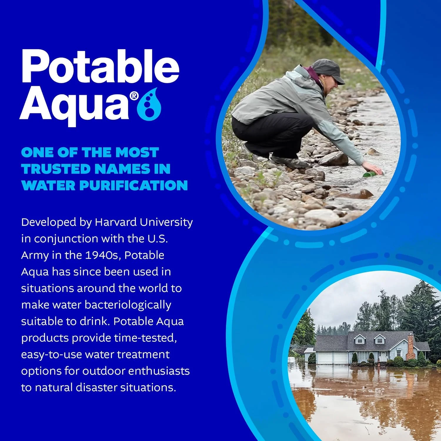 قرص های تصفیه آب Potable Aqua با PA Plus، راه حل قابل حمل و موثر برای کمپینگ، پیاده روی، شرایط اضطراری، بلایای طبیعی و سفرهای بین المللی، دو بطری 50 عددی قرص های تصفیه آب Potable Aqua با PA Plus، راه حل قابل حمل و موثر برای کمپینگ، پیاده روی، شرایط اضطراری، بلایای طبیعی و سفرهای بین المللی، دو بطری 50 عددی