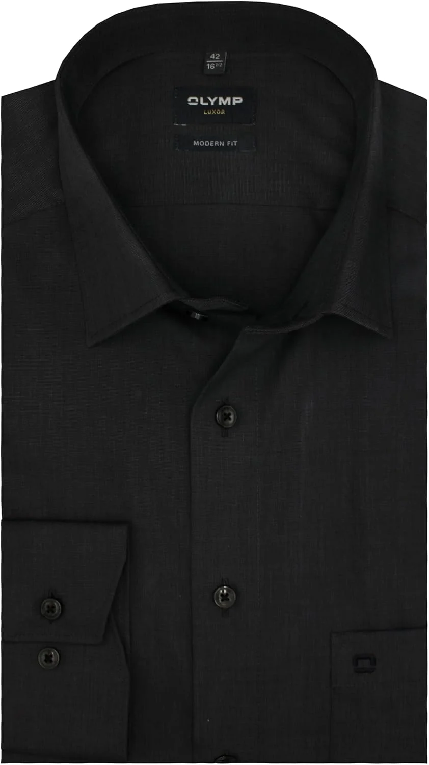 پیراهن مردانه اداری آستین بلند OLYMP Luxor، طرح چرخشی، مدل مدرن، یقه Global Kent