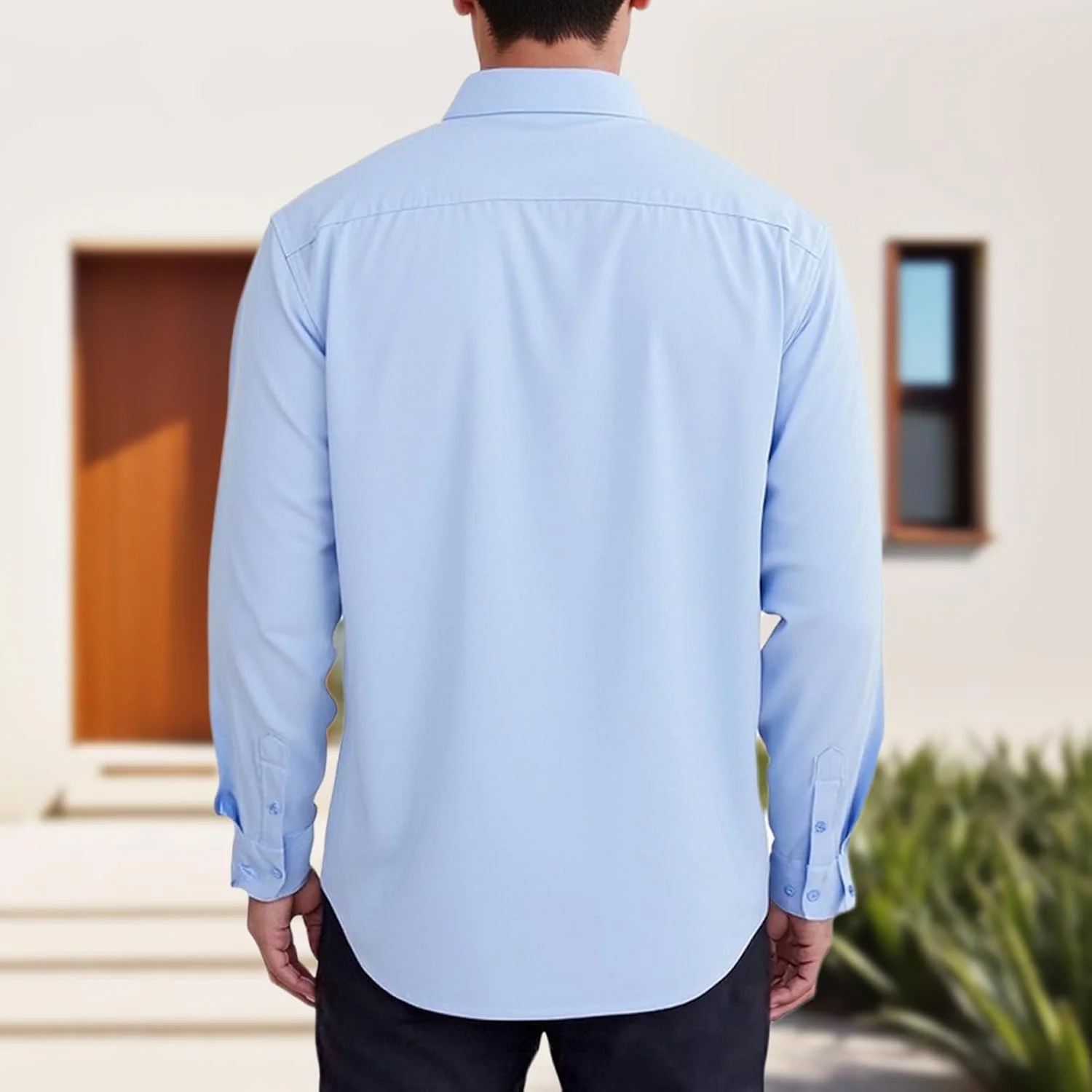 پیراهن آستین بلند مردانه KEOYA، پیراهن های یقه برگردان ساده، تی شرت های دکمه دار غیر رسمی پیراهن آستین بلند مردانه KEOYA، پیراهن های یقه برگردان ساده، تی شرت های دکمه دار غیر رسمی