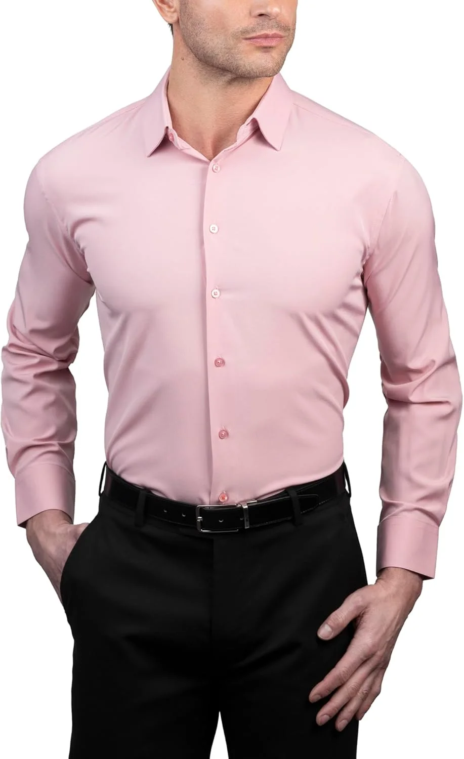 پیراهن مردانه آستین بلند دکمه دار Nautica با برش معمولی - پیراهن آستین بلند بدون چروک مردانه با کشسانی 4 طرفه