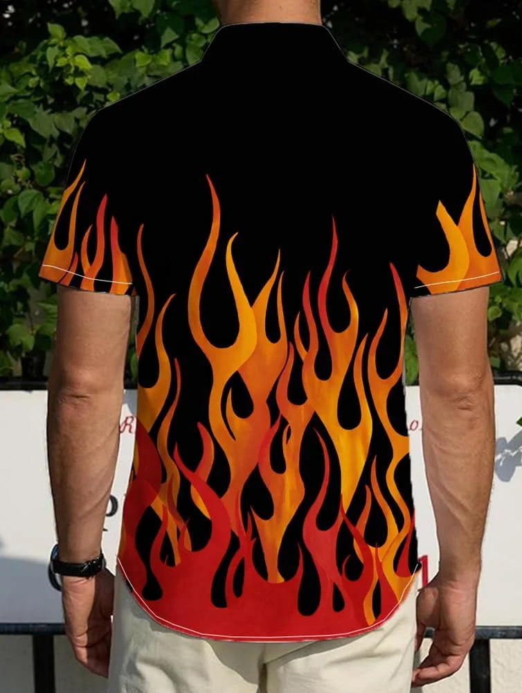 پیراهن مردانه هاوایی آستین کوتاه دکمه دار طرح استوایی مردانه مترونز پیراهن مردانه هاوایی آستین کوتاه دکمه دار طرح استوایی مردانه مترونز