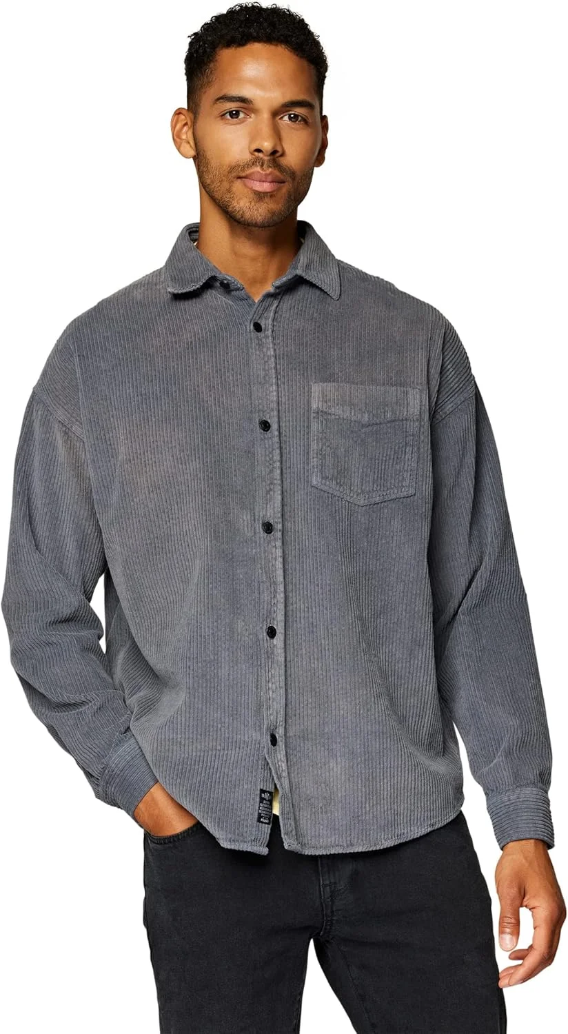 پیراهن آستین بلند مردانه ماوی