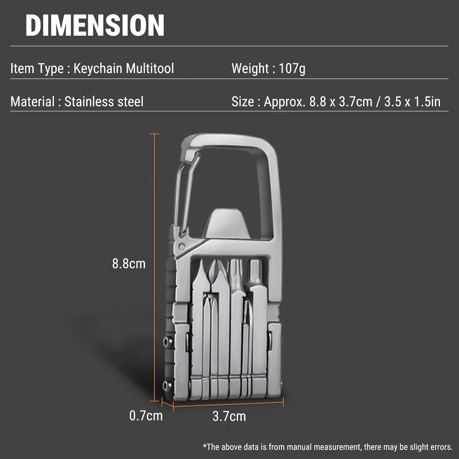 جاکلیدی چندکاره 12 در 1 Uadme، ابزار تاشو جیبی استیل ضد زنگ EDC، ابزار چندگانه برای سری پیچ گوشتی، چاقو، درب بازکن بطری و ابزار تعمیرات فضای باز، هدیه ابزار برای مردان جاکلیدی چندکاره 12 در 1 Uadme، ابزار تاشو جیبی استیل ضد زنگ EDC، ابزار چندگانه برای سری پیچ گوشتی، چاقو، درب بازکن بطری و ابزار تعمیرات فضای باز، هدیه ابزار برای مردان