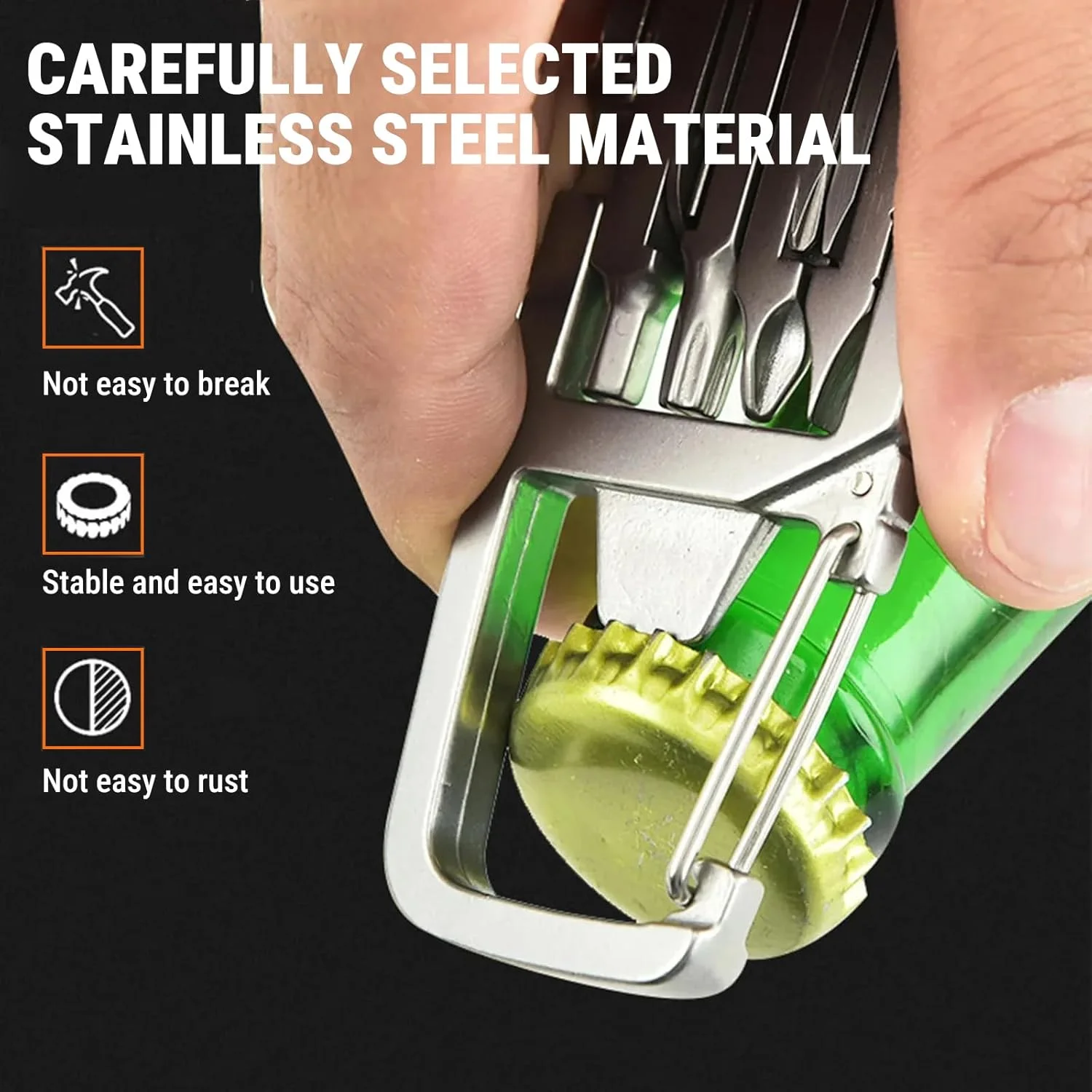 جاکلیدی چندکاره 12 در 1 Uadme، ابزار تاشو جیبی استیل ضد زنگ EDC، ابزار چندگانه برای سری پیچ گوشتی، چاقو، درب بازکن بطری و ابزار تعمیرات فضای باز، هدیه ابزار برای مردان جاکلیدی چندکاره 12 در 1 Uadme، ابزار تاشو جیبی استیل ضد زنگ EDC، ابزار چندگانه برای سری پیچ گوشتی، چاقو، درب بازکن بطری و ابزار تعمیرات فضای باز، هدیه ابزار برای مردان