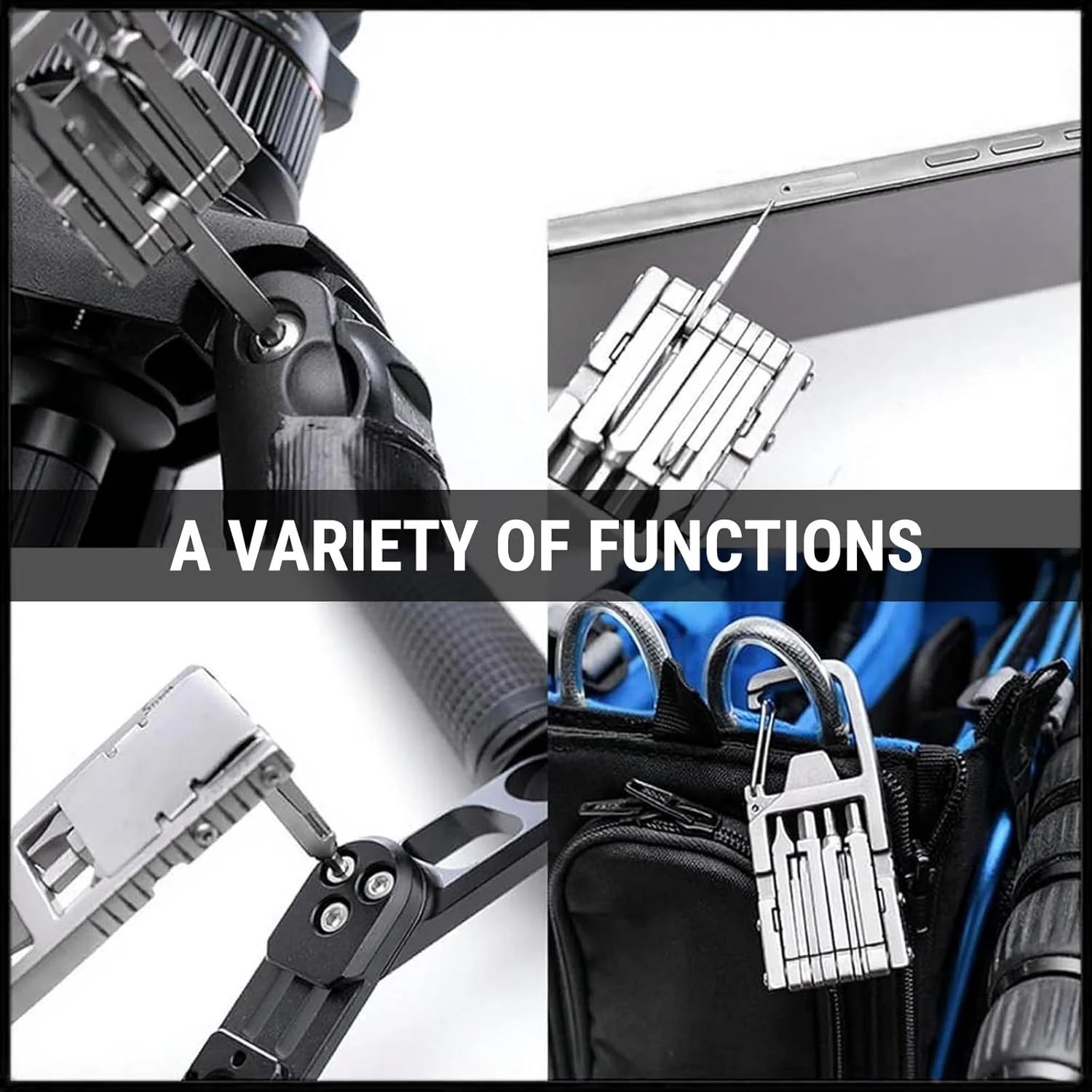 جاکلیدی چندکاره 12 در 1 Uadme، ابزار تاشو جیبی استیل ضد زنگ EDC، ابزار چندگانه برای سری پیچ گوشتی، چاقو، درب بازکن بطری و ابزار تعمیرات فضای باز، هدیه ابزار برای مردان جاکلیدی چندکاره 12 در 1 Uadme، ابزار تاشو جیبی استیل ضد زنگ EDC، ابزار چندگانه برای سری پیچ گوشتی، چاقو، درب بازکن بطری و ابزار تعمیرات فضای باز، هدیه ابزار برای مردان