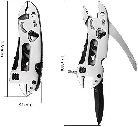 ست انبردست چندکاره، چاقوی جیبی، پیچ گوشتی، آچار فرانسه قابل تنظیم، آچار، ابزار چند منظوره دستی کوچک تعمیر بقا