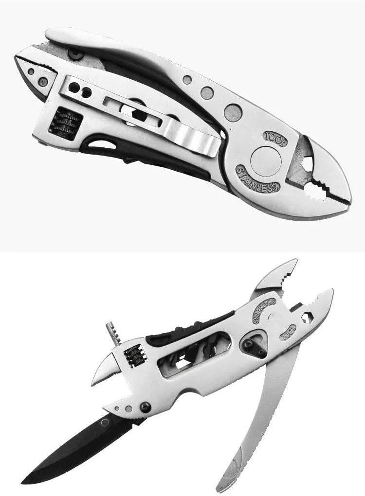 ست انبردست چندکاره، چاقوی جیبی، پیچ گوشتی، آچار فرانسه قابل تنظیم، آچار، ابزار چند منظوره دستی کوچک تعمیر بقا
