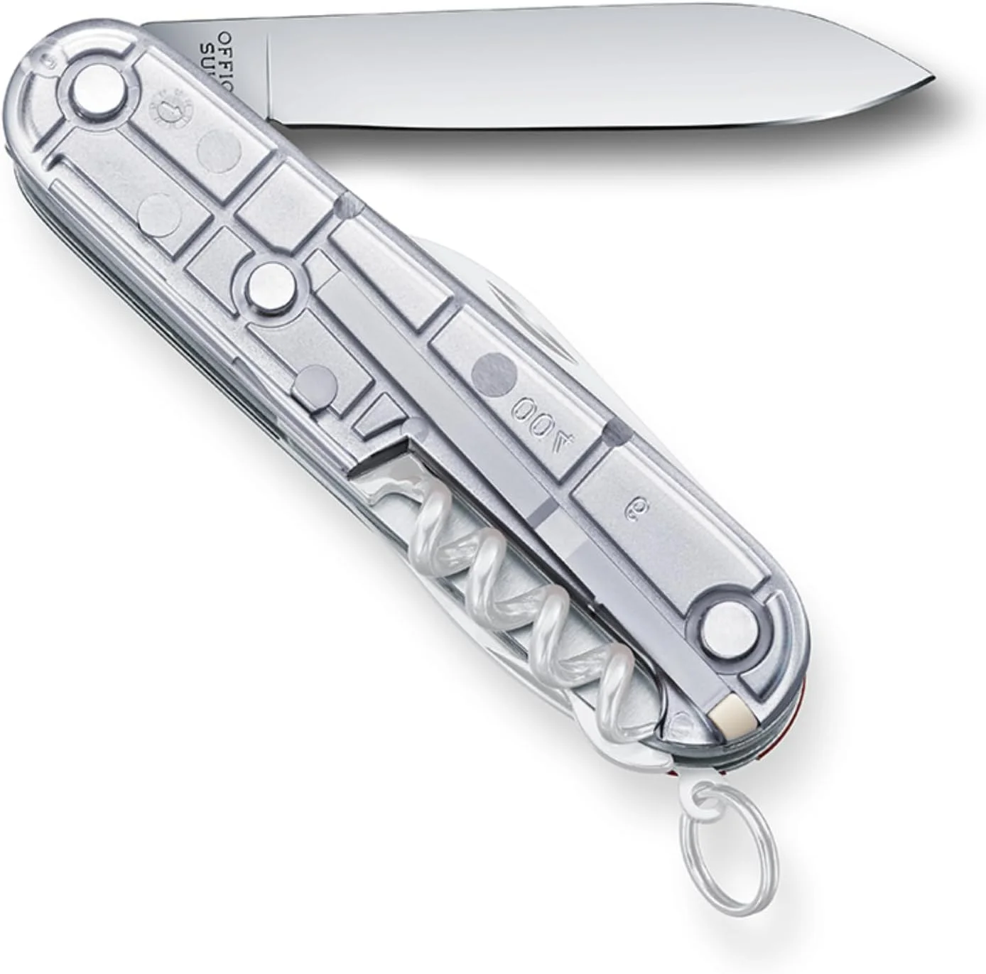 چاقوی جیبی سوئیسی Victorinox Swiss Champ، متوسط، ابزار چند منظوره، 31 عملکرد، تیغه، قیچی، Silvertech