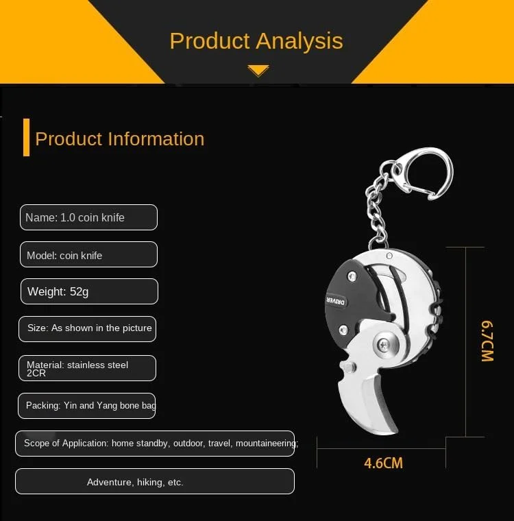 نسخه ارتقا یافته 1.0 ابزار چند منظوره EDCGadget سکه ای مشکی مینی جیبی کلید ابزار قابل حمل 1 عدد نسخه ارتقا یافته 1.0 ابزار چند منظوره EDCGadget سکه ای مشکی مینی جیبی کلید ابزار قابل حمل 1 عدد