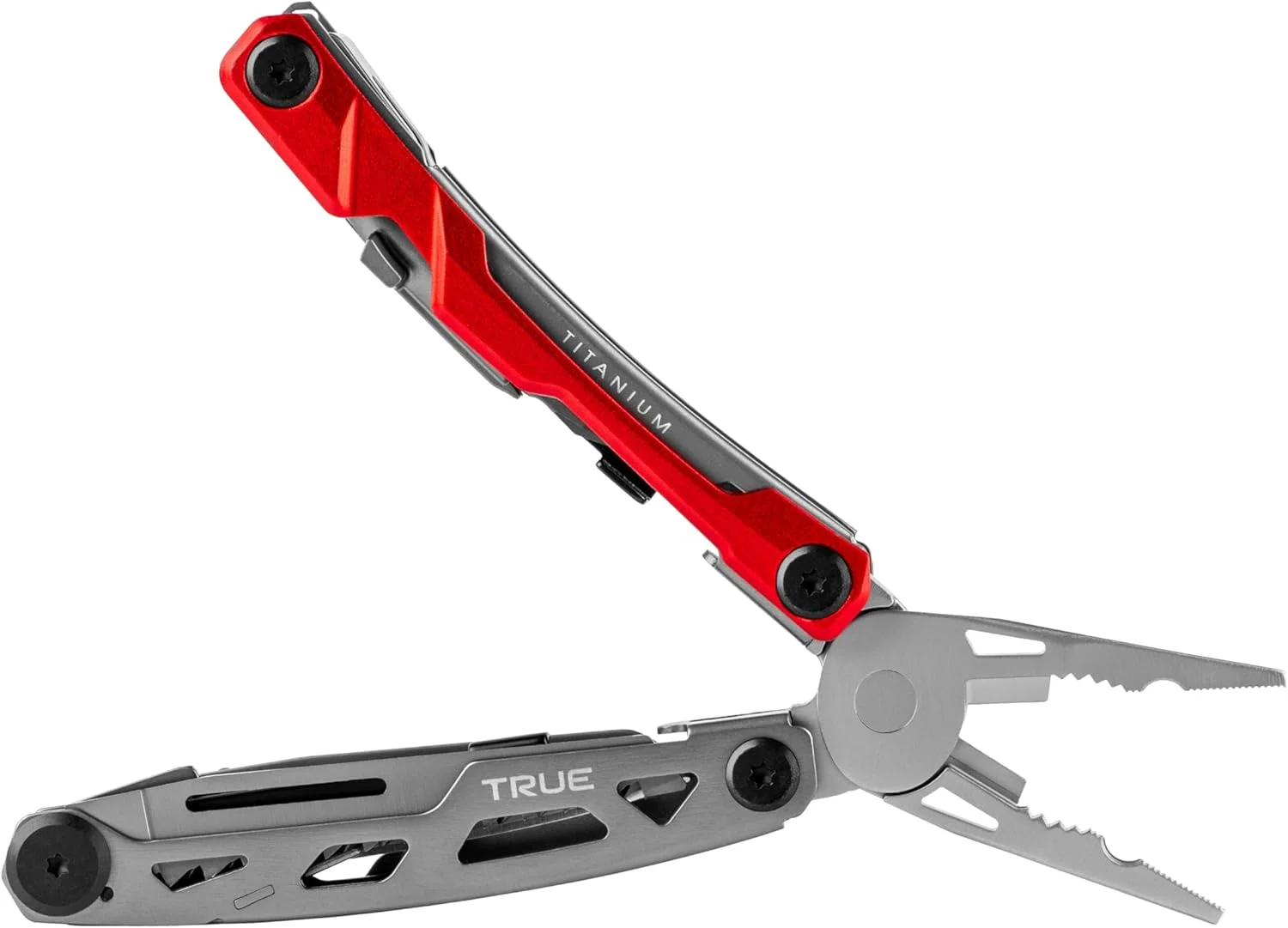 ابزار چندکاره جیبی تیتانیومی True Utility - ابزار EDC تیتانیومی جمع و جور با چاقو، پیچ گوشتی و درب بازکن