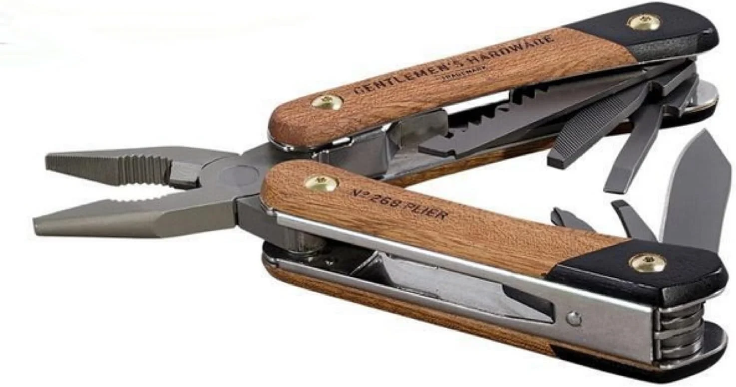 ابزار چندکاره 12 در 1 با دسته چوبی Gentlemen's Hardware، انبردست