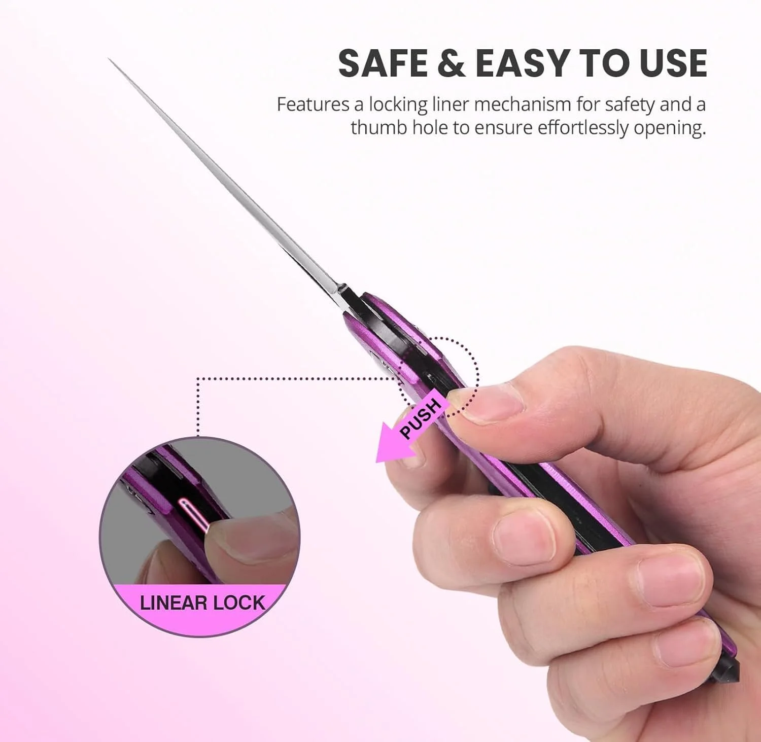 چاقوی کارابین چندکاره صورتی، ابزار چندگانه 6 در 1 با شیشه شکن، درب بازکن بطری و پیچ گوشتی، ابزار EDC برای کمپینگ و پیاده روی، هدیه کریسمس برای زنان، مادران و همسران چاقوی کارابین چندکاره صورتی، ابزار چندگانه 6 در 1 با شیشه شکن، درب بازکن بطری و پیچ گوشتی، ابزار EDC برای کمپینگ و پیاده روی، هدیه کریسمس برای زنان، مادران و همسران