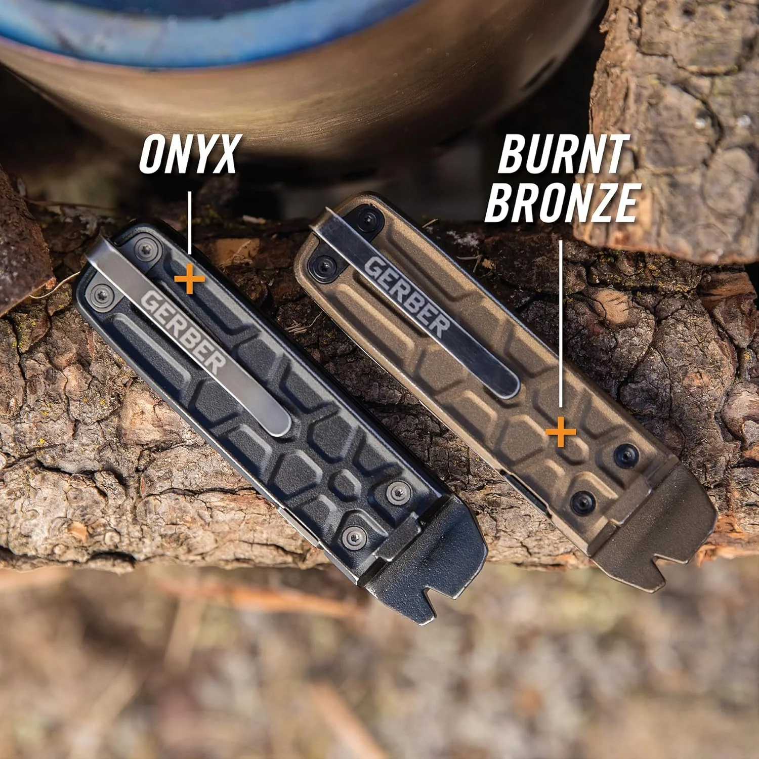 ابزار چندکاره 7 در 1 Gerber Gear Lockdown Slim Pry - تیغه لبه صاف 2.5 اینچی، قیچی، اره - تجهیزات EDC - برنز سوخته