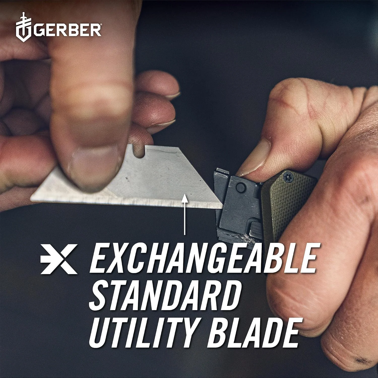 Gerber Gear Prybrid Utility Knife - 8-in-1 Multi-Tool with Pry Bar, Nail Puller, Wire Stripper, Drivers, Bottle Opener, Cord Cutter - EDC Knife - Grey G10 Handle