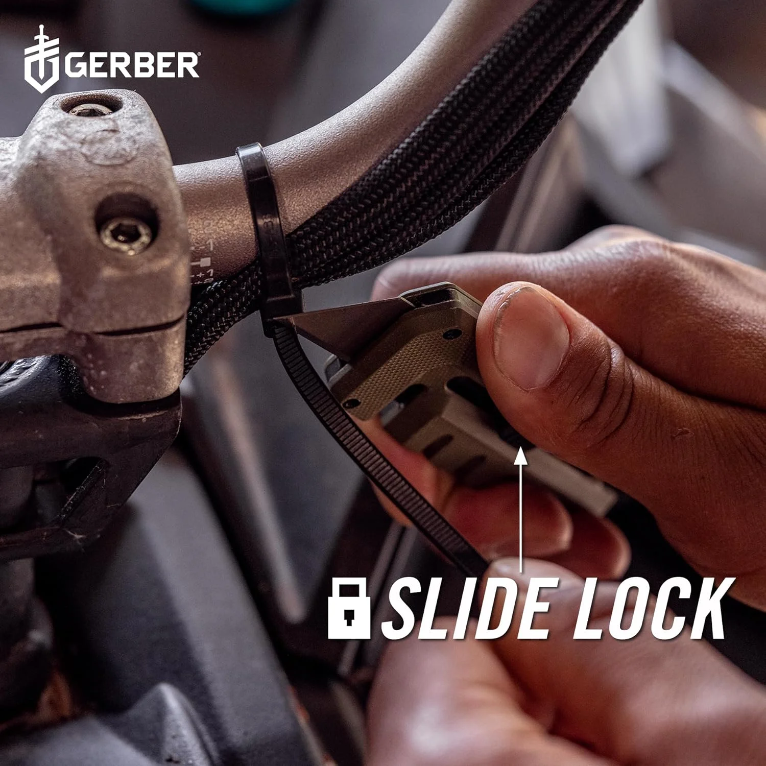 Gerber Gear Prybrid Utility Knife - 8-in-1 Multi-Tool with Pry Bar, Nail Puller, Wire Stripper, Drivers, Bottle Opener, Cord Cutter - EDC Knife - Grey G10 Handle