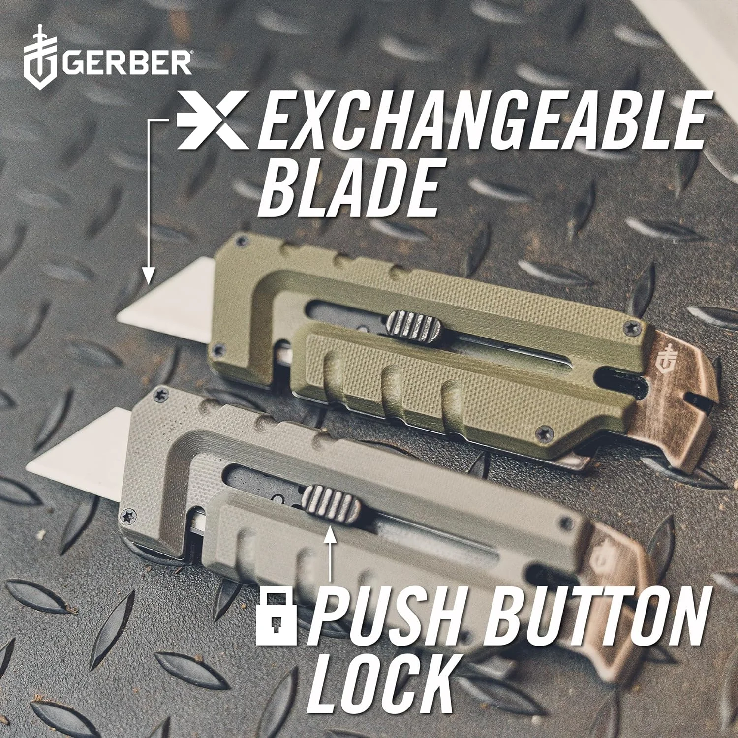 Gerber Gear Prybrid Utility Knife - 8-in-1 Multi-Tool with Pry Bar, Nail Puller, Wire Stripper, Drivers, Bottle Opener, Cord Cutter - EDC Knife - Grey G10 Handle