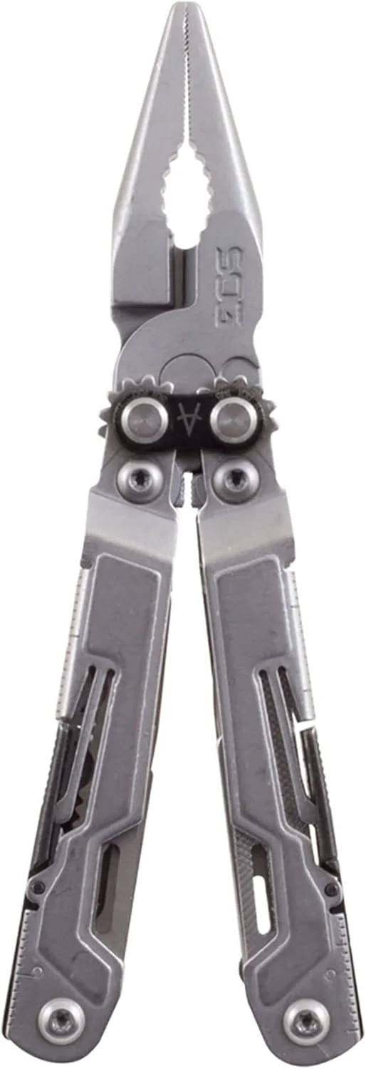 انبردست چندکاره تاشو SOG – ابزار EDC مدل PowerPint و ابزار چندکاره سبک و جمع و جور با 18 ابزار در یک ابزار جیبی چند منظوره (PP1001-CP)