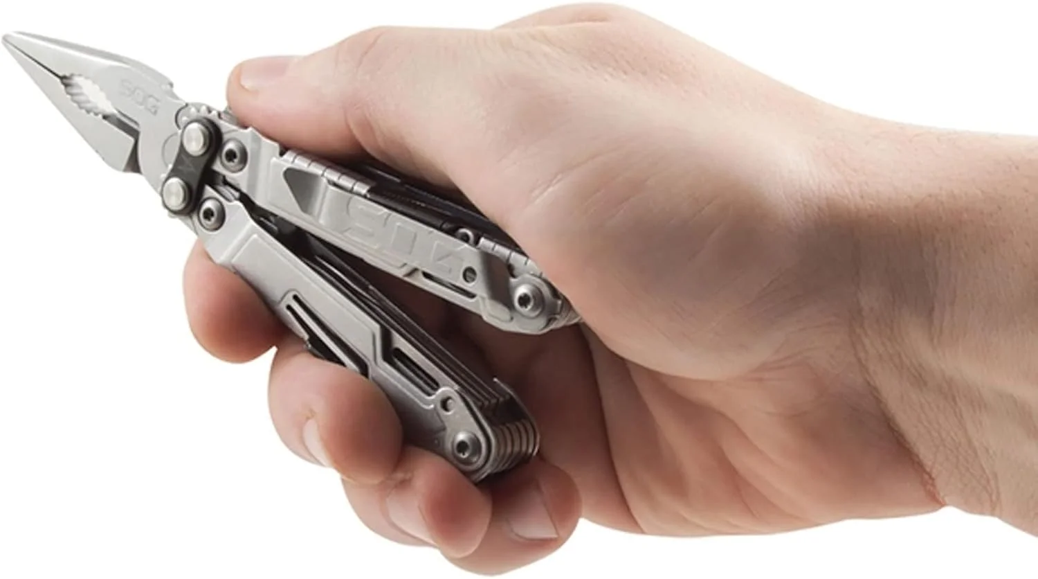 انبردست چندکاره تاشو SOG – ابزار EDC مدل PowerPint و ابزار چندکاره سبک و جمع و جور با 18 ابزار در یک ابزار جیبی چند منظوره (PP1001-CP)