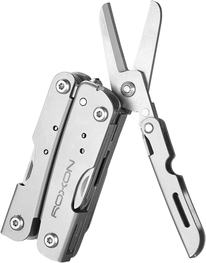 ابزار چندکاره کوچک و سبک 14 در 1 ROXON M2 با قیچی تاشو مدل Mini Storm
