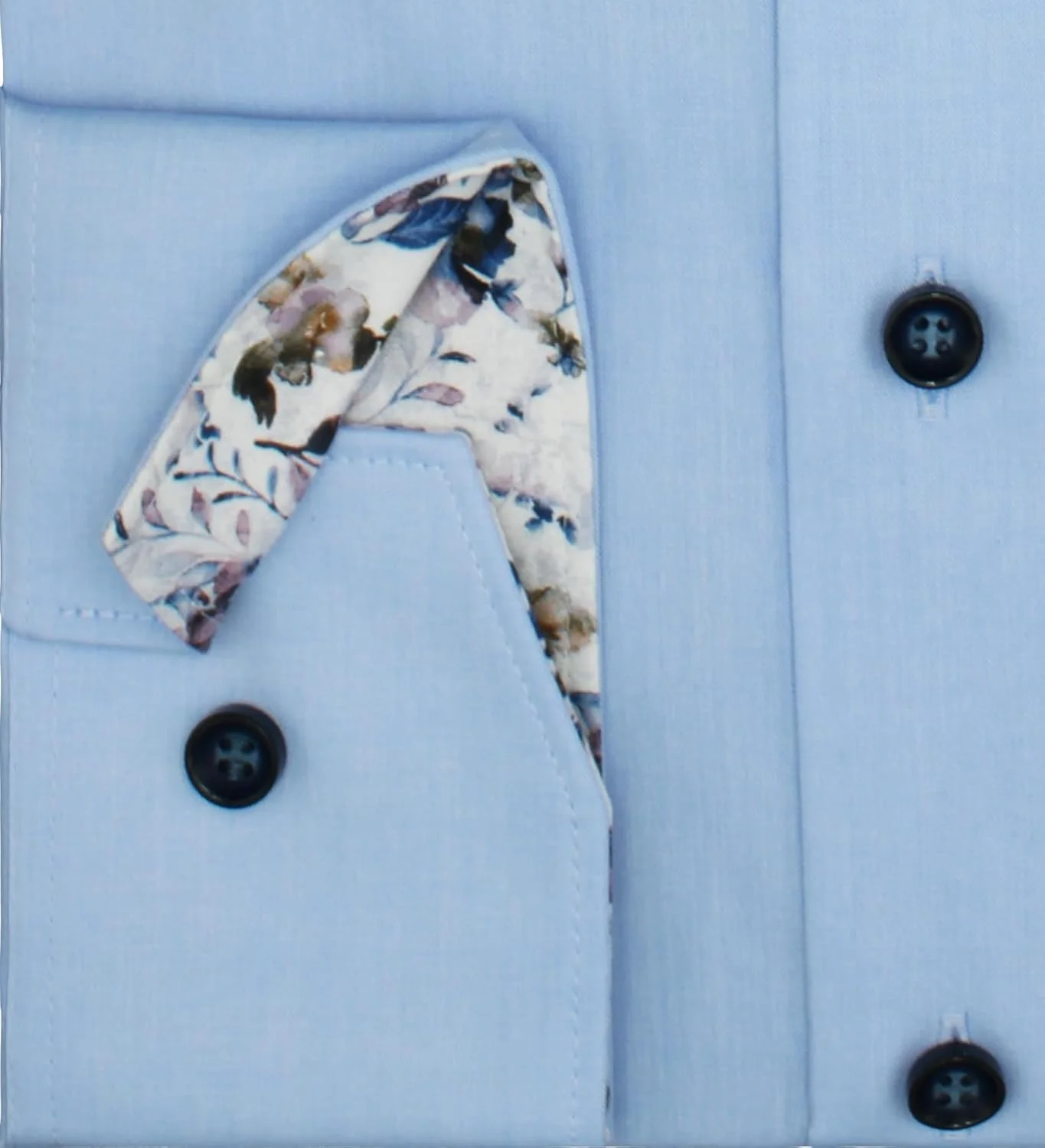 پیراهن مردانه مارولیس، مدل Comfort Fit، ساده، آستین بلند، بدون نیاز به اتو، ضد چروک، 100% پنبه، یقه Kent، آبی، 44