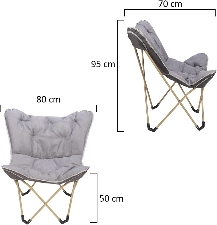 صندلی تاشو کمپینگ قابل حمل و پد دار Yatai Decor - صندلی تاشو ماهیگیری - صندلی پیک نیک مناسب برای باربیکیو و ساحل - صندلی های کمپینگ سبک وزن