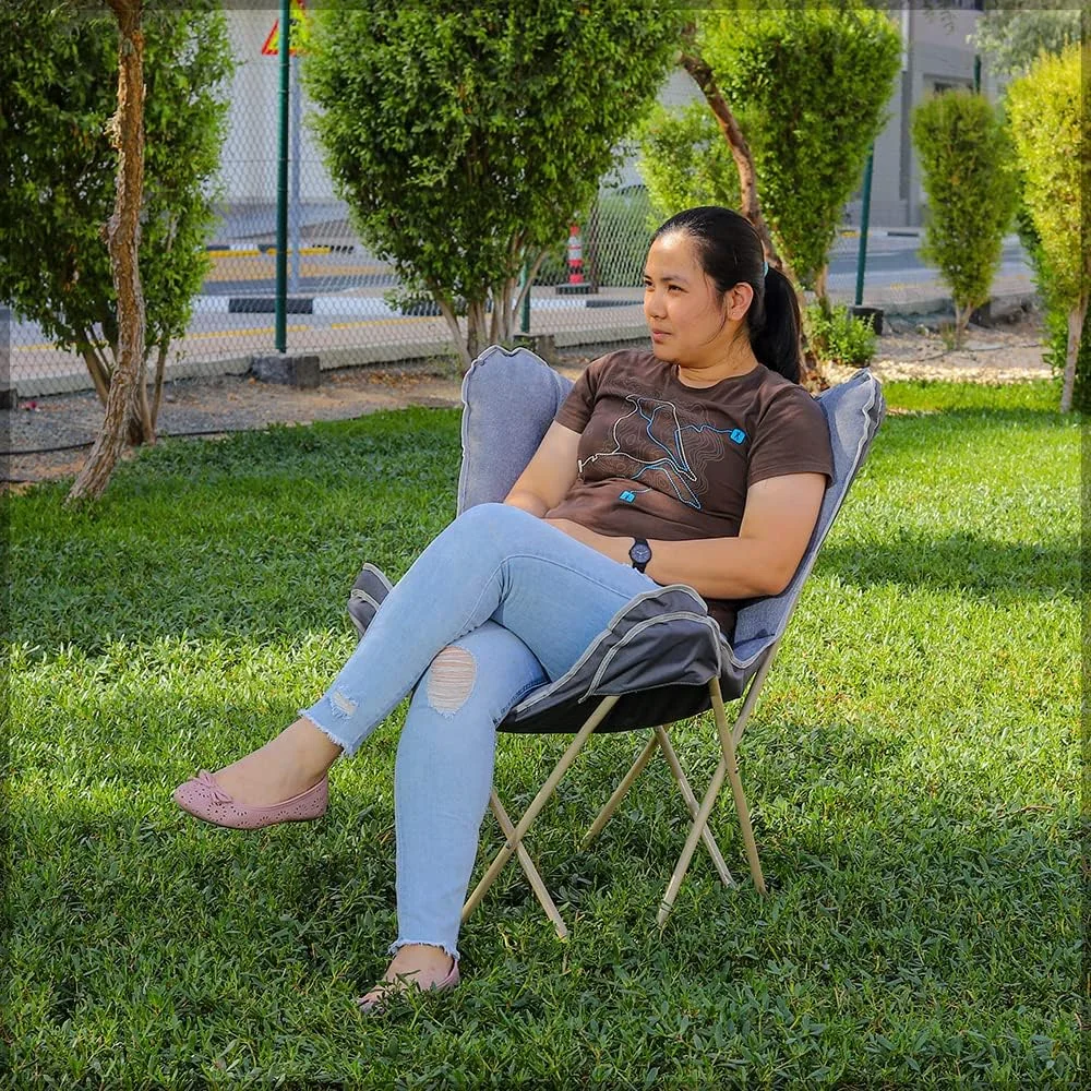 صندلی تاشو کمپینگ قابل حمل و پد دار Yatai Decor - صندلی تاشو ماهیگیری - صندلی پیک نیک مناسب برای باربیکیو و ساحل - صندلی های کمپینگ سبک وزن