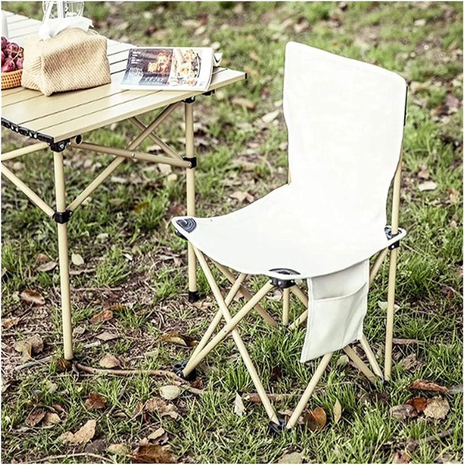 صندلی تاشو کمپینگ قابل حمل، صندلی تاشو مسافرتی، صندلی ماهیگیری، صندلی طراحی هنری، نیمکت کوچک تاشو با پشتی قابل تنظیم