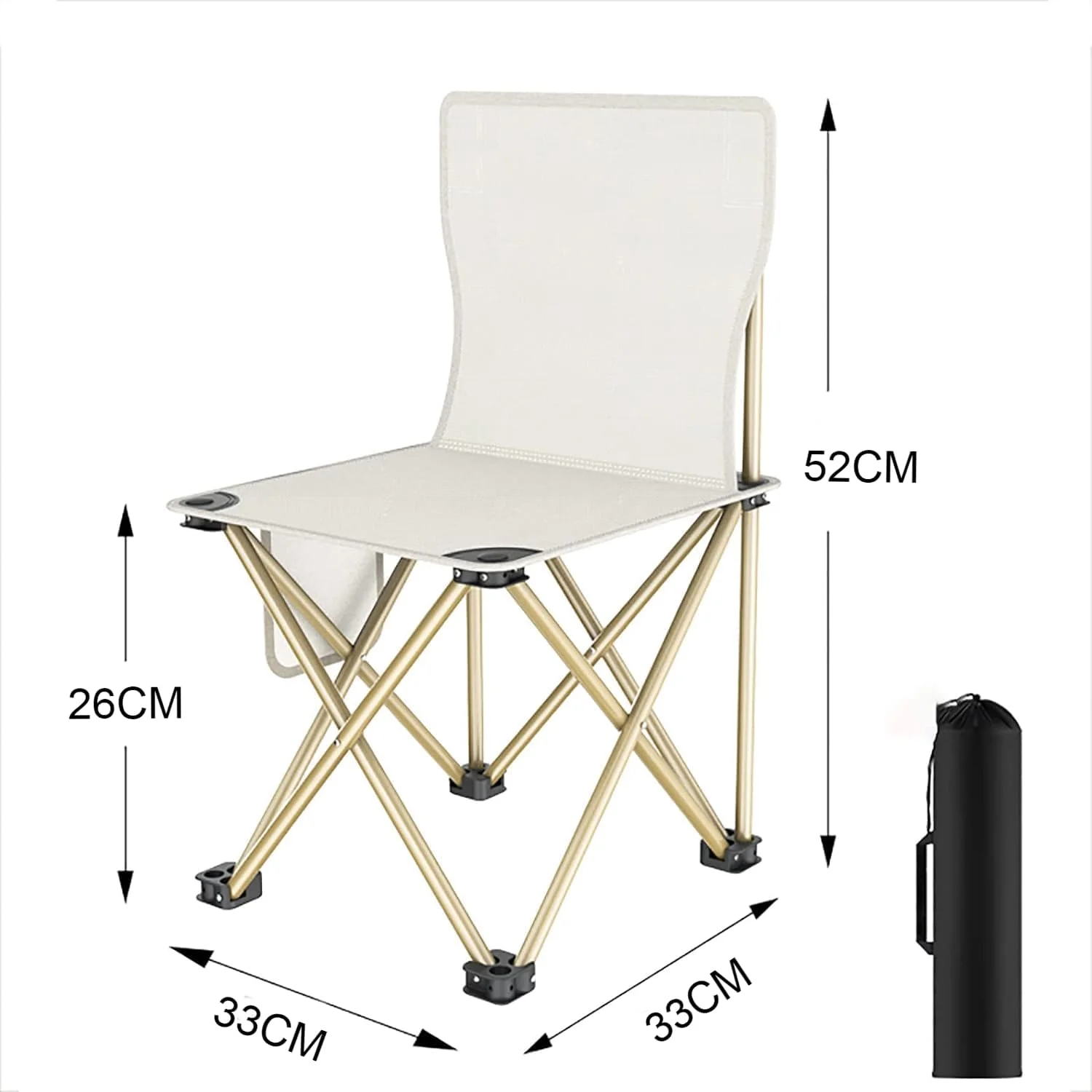 صندلی تاشو کمپینگ قابل حمل، صندلی تاشو مسافرتی، صندلی ماهیگیری، صندلی طراحی هنری، نیمکت کوچک تاشو با پشتی قابل تنظیم