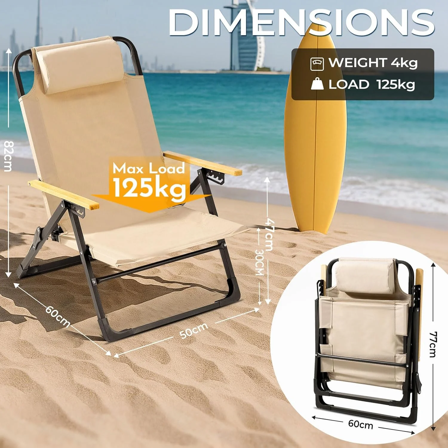 صندلی کمپینگ LENND، صندلی های ساحلی سنگین، صندلی های تاشو بالکن، صندلی های آفتابگیر، صندلی تکیه گاه پیک نیک کم ارتفاع، صندلی گهواره ای، لوازم جانبی کمپینگ، مبلمان باغ