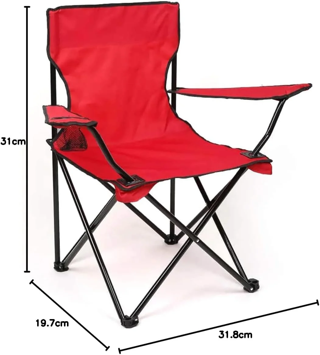 صندلی کمپینگ GO2CAMPS - صندلی تاشو ساحلی - صندلی پیک نیک با کیف حمل برای بزرگسالان، صندلی کمپینگ تاشو پشتی بلند سبک وزن برای کمپینگ در فضای باز و صندلی مسافرتی ساحلی پیک نیک، پیاده روی (چند رنگ)