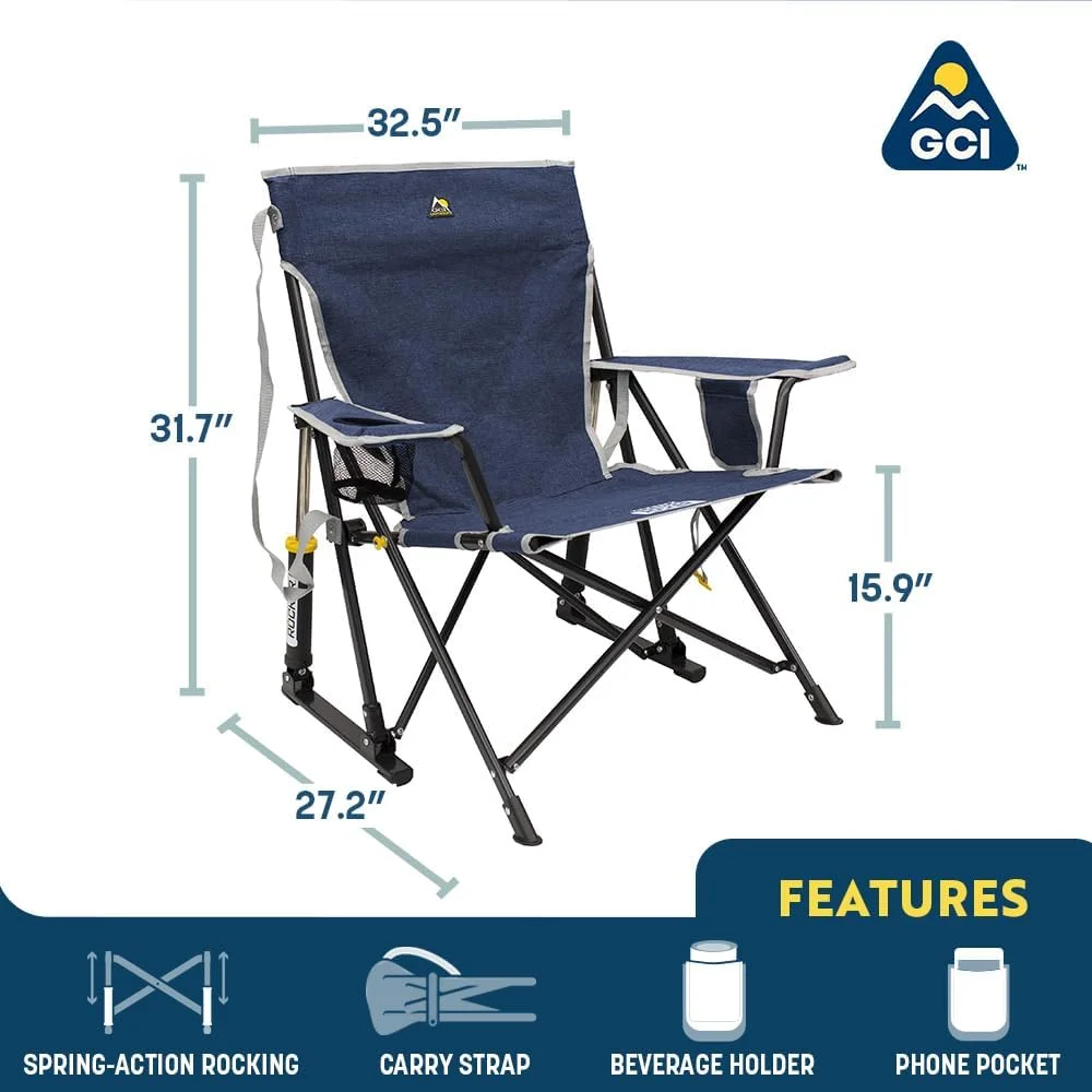 صندلی راکینگ تاشو GCI Outdoor Kickback Rocker - سبز خاکی